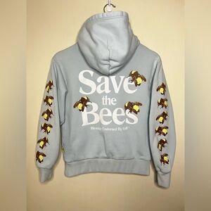 Golf Wang Flower Boy Save The Bees Tyler The Creator Blue Hoodie Size XS *FLAWS*